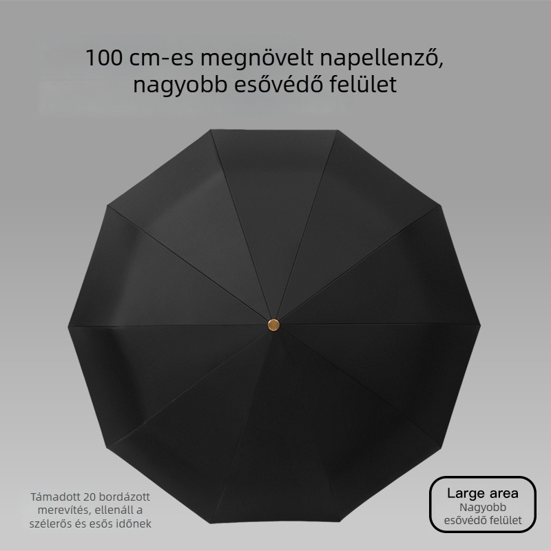 Automata üzleti esernyő 10 bordával, reklámcélú, UV-védelem UPF > 50, logó testreszabás
