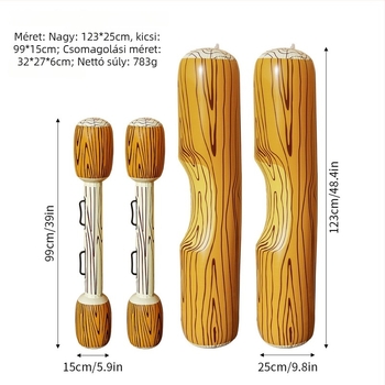Felfújható PVC-fa mintázatú vízi játékokhoz – Modell 123Li, 15–35 éveseknek