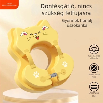 Felfújás nélküli babus úszógumi, alkar alatti támasz, dupla rétegű úszógumi újszülötteknek, vastagabb az elöl dőlés elleni védelemért, életmentő úszógumi
