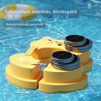 Felfújás nélküli babus úszógumi, alkar alatti támasz, dupla rétegű úszógumi újszülötteknek, vastagabb az elöl dőlés elleni védelemért, életmentő úszógumi