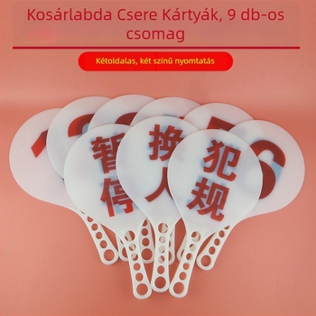 Kosárlabda szabálytalanság, Time-out vagy csere jelzőtábla – Kétoldalas, fekete és piros számok