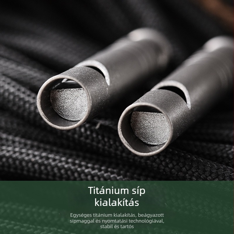 Pioneer EDC titán egycsöves síp — magas hangerővel kültéri használatra: kemping, túrázás, futás és vészhelyzetek (10 g)