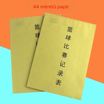Hongqi kosárlabda pontozókönyv — papír; kosárlabdára alkalmas; csomagolás 50; kategória: Pontozó/ Taktikai tábla