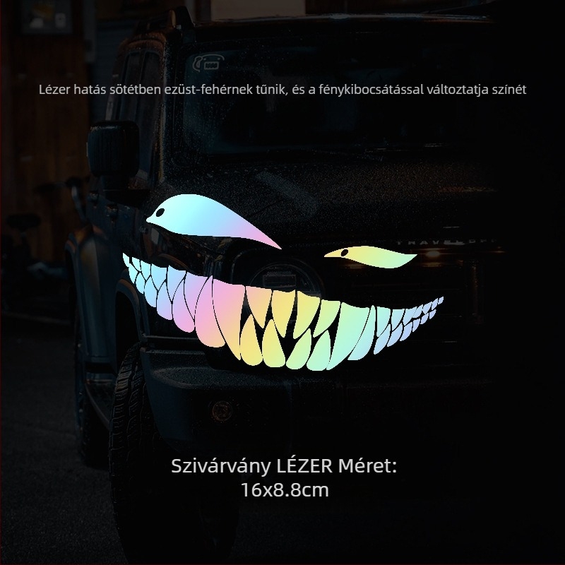 Shimaka autómatrica – Carved Hollow Sticker, Scratch Pattern, ragasztással történő felhelyezés, az első részre, motorháztetőre, ablakra, hátsó és oldal részekre
