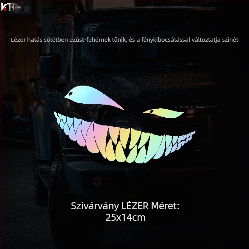 Shimaka autómatrica – Carved Hollow Sticker, Scratch Pattern, ragasztással történő felhelyezés, az első részre, motorháztetőre, ablakra, hátsó és oldal részekre