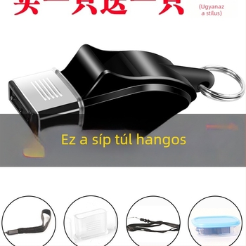 Professzionális bírói síp kültéri edzésekhez — magas tónusú hang, mentés/túlélés célú használat, kosárlabdára és testnevelésre alkalmas