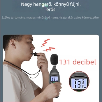 Professzionális bírói síp kültéri edzésekhez — magas tónusú hang, mentés/túlélés célú használat, kosárlabdára és testnevelésre alkalmas