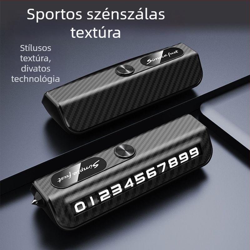 Rejtett típusú autó rendszámtartó, műanyagból, Cool Sleep márka, testreszabás nélküli, logónyomtatás nélkül