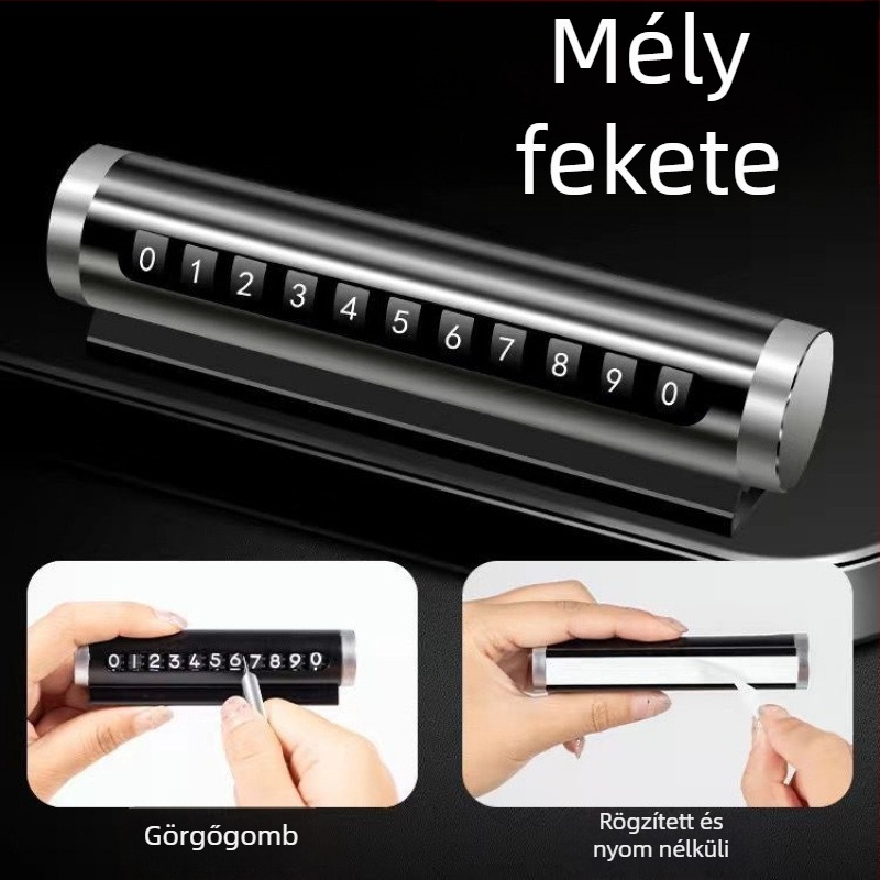 Rejtett típusú autó rendszámtartó, műanyagból, Cool Sleep márka, testreszabás nélküli, logónyomtatás nélkül