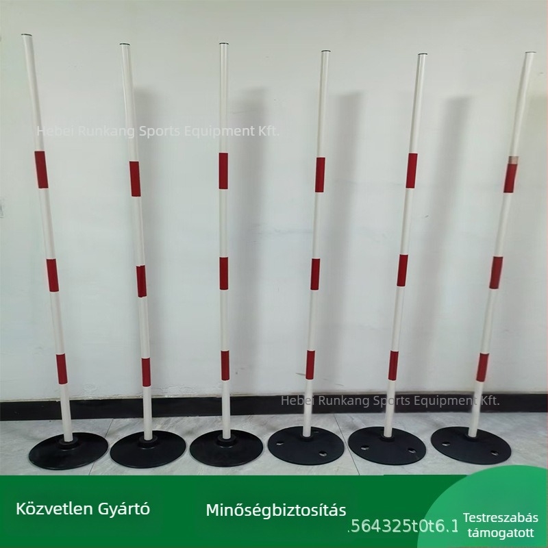 PVC- és öntöttvas konstrukciójú edzőakadályoszlop (Termékkód: Sign pole; Származás: Baoding, Hebei; Márka: Lierjian; Alkalmazható sportágak: futball)