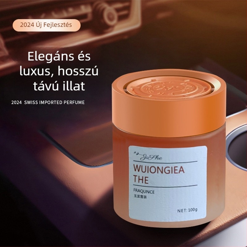 Philox Autó Aromaterápia: Szilárd Balzsam Dísz Üvegből Készült Parfum Tartóval, Yilan Illat, 61–90 Órán Át