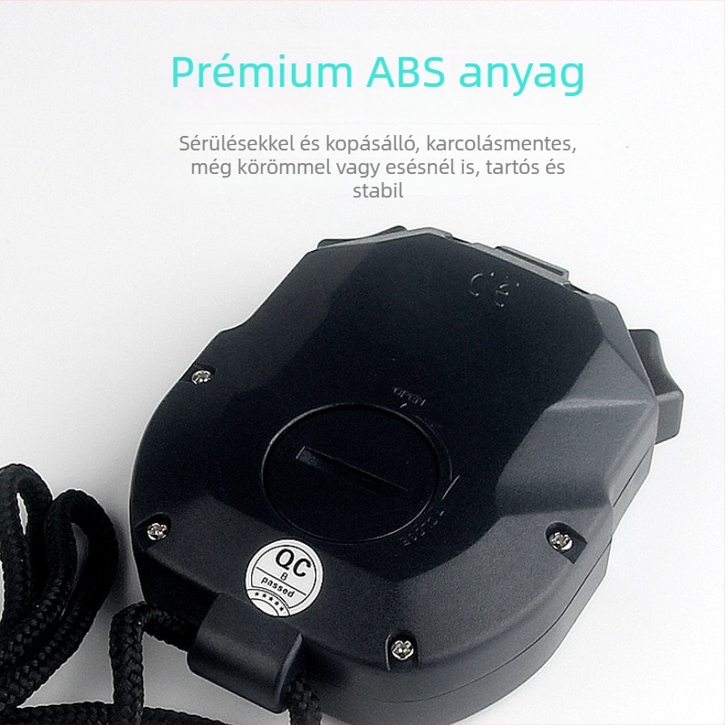 Tianfu elektronikus időmérő futópályára és edzésre, többfunkciós időmérő szünettel, 3 soros kijelző, ABS vízálló ház