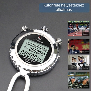Mechanikus stopperóra PVC-testtel — nem vízálló, szünet nélküli, csúszásmentes dizájn