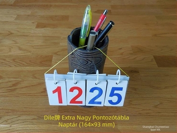 Biliárd pontozótábla – taktikai tábla cserélhető kártyákkal