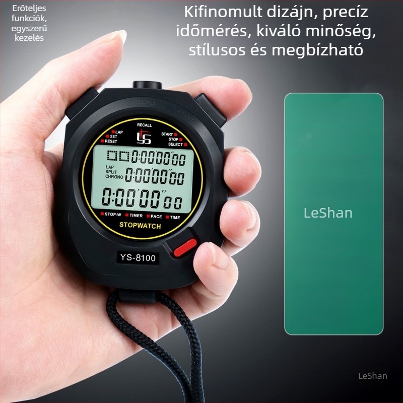 Többcsatornás elektronikus stopper időmérő sportversenyekhez, futópálya és atlétika, tanár, diák és bíró