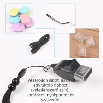 Delfin formájú síp – gyerekeknek, műanyag síp, futball és kosárlabda használatra, ABS anyagú