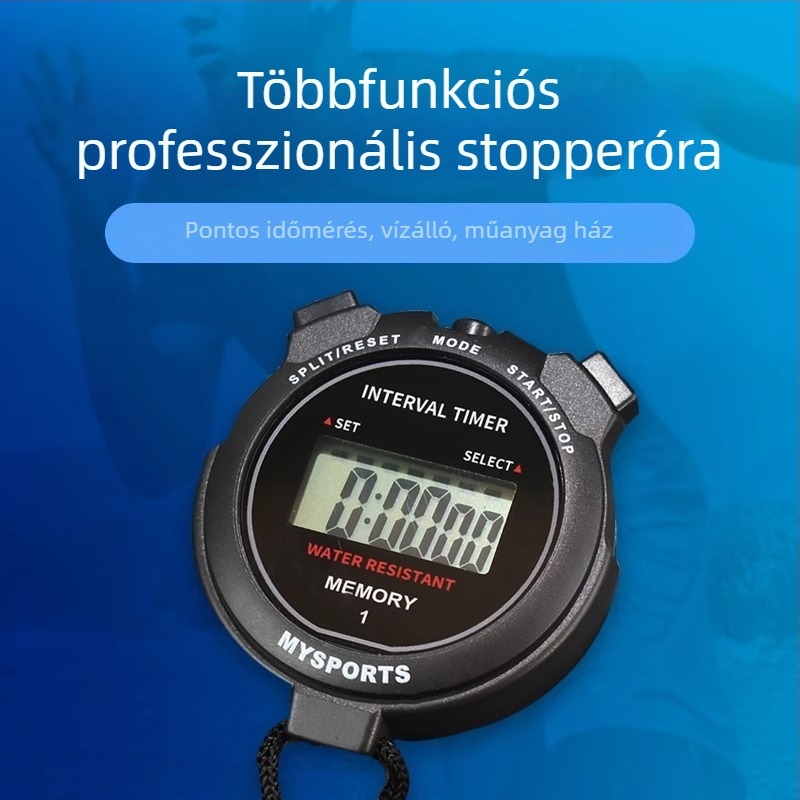 Elektronikus stopper sportos edzésekhez, futáshoz és pályaversenyekhez