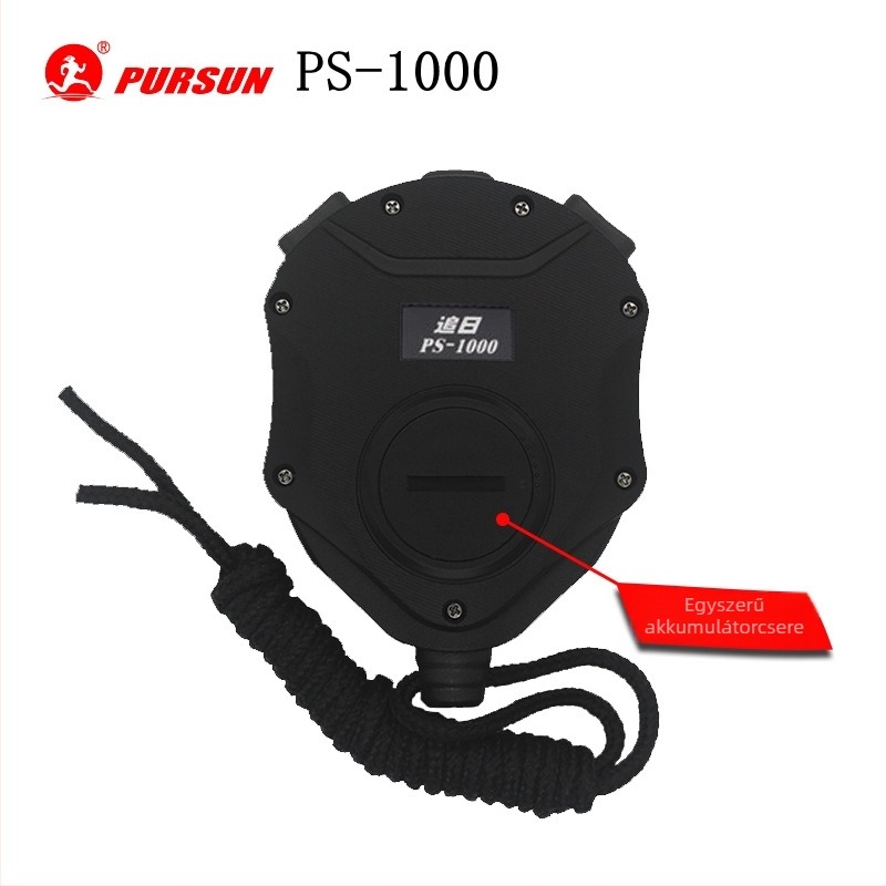 Többfunkciós elektronikus stopper/timer ABS testtel, szünet funkcióval, csúszásmentes felülettel, egysoros kijelző – Pursun