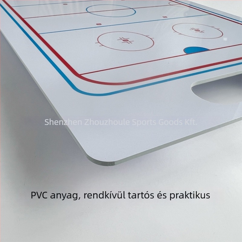 PVC taktikai tábla edzőknek — jégkorong, foci, kosárlabda, baseball és kézilabda; csomag 30 darab; Nyomtatott logó OK