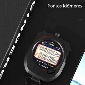 Xinlong elektronikus stopperóra - kétsoros kijelző, ABS ház, kézi időmérő atletika és egyéb pályás sportokhoz