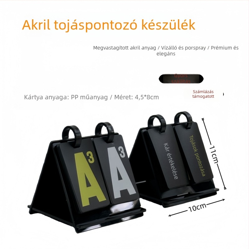Tojásfeltörő kártyajáték pontozótábla | Akril, vízálló | Jingxin Digital márka | Modell J-030 | Testreszabható