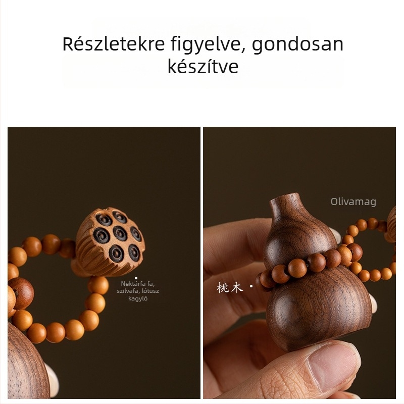 Fa autóillatosító aromaterápiához — egyszerű dizájn, fa anyag, aromaterápiás funkció