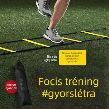 Futball-edzéshez készült agilítási létra készlet – PP anyag, Riding Track edzés segédeszközök, testreszabás elérhető, magáncímke licencelhető