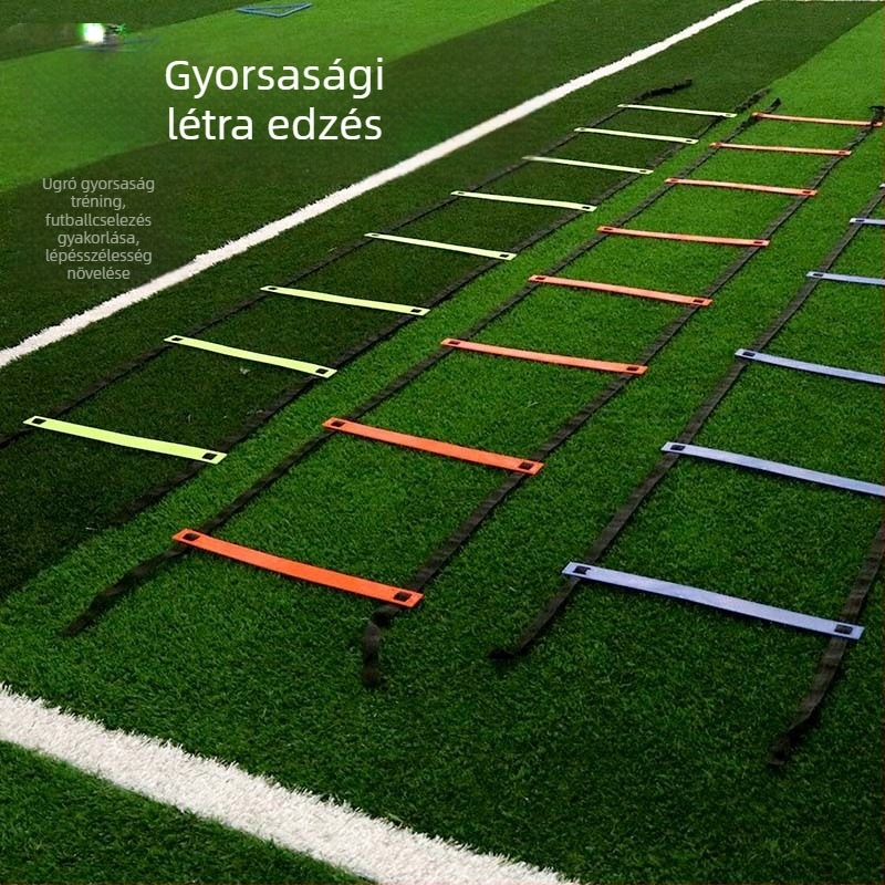 Futball-edzéshez készült agilítási létra készlet – PP anyag, Riding Track edzés segédeszközök, testreszabás elérhető, magáncímke licencelhető