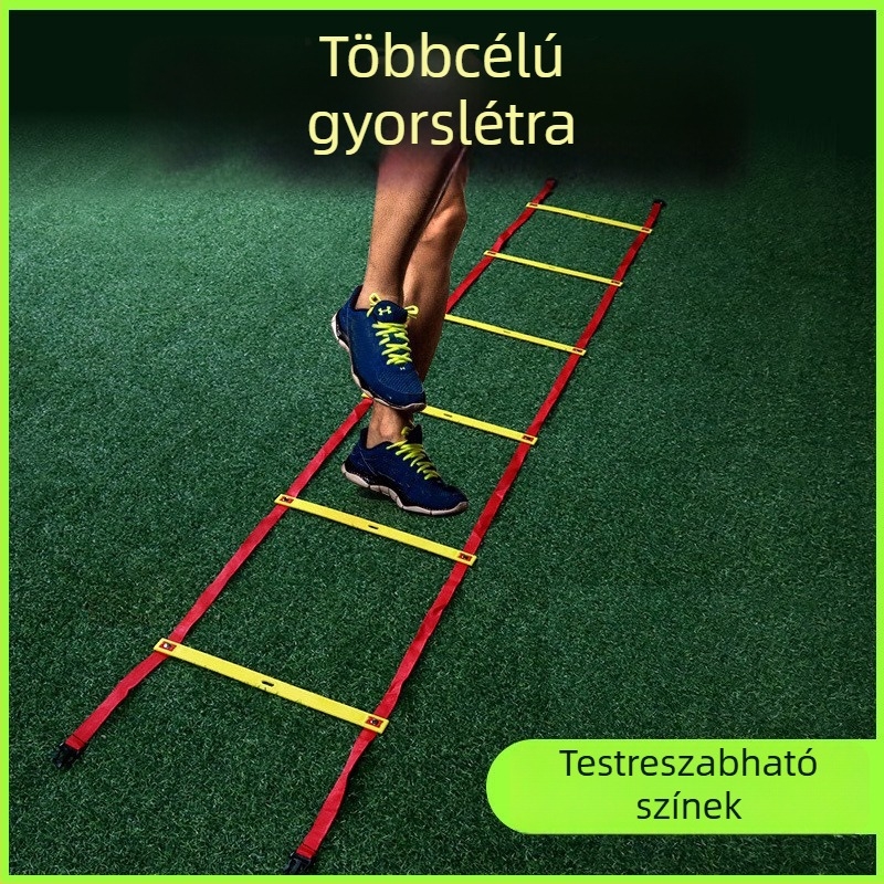 Futball-edzéshez készült agilítási létra készlet – PP anyag, Riding Track edzés segédeszközök, testreszabás elérhető, magáncímke licencelhető