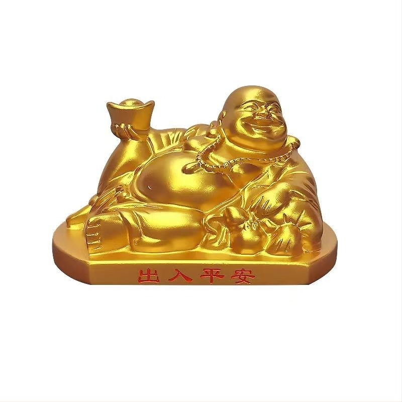 Maitreya Buddha autó dísz – gyanta, kínai hagyományos stílus, Beautiful Car márka, megőrzi a nyugalmat az autóban