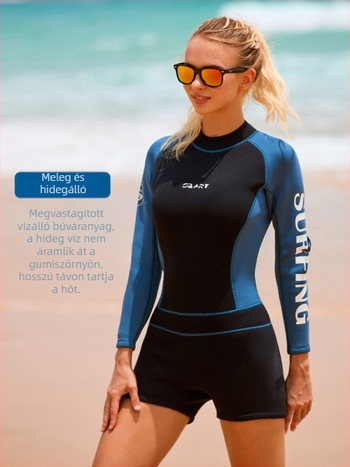 Női Sbart neoprenes hosszú ujjú búvárruha, 90% neopren + 10% nylon, melegen tart, merüléshez