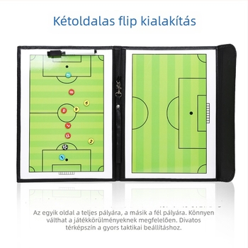 Kétoldalas mágneses futball-taktikai tábla játékvezetők és edzők számára