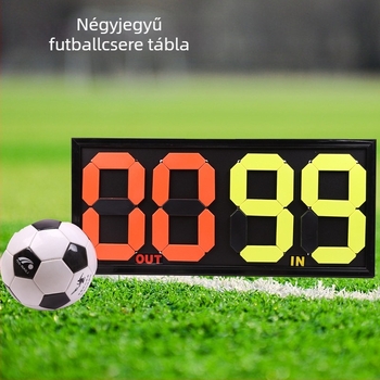 Futball helyettesítő kártya, kétoldalas, Liming, PP anyag, testreszabható logó (Liming, PP anyag, futball, kétoldalas, testreszabható logó)