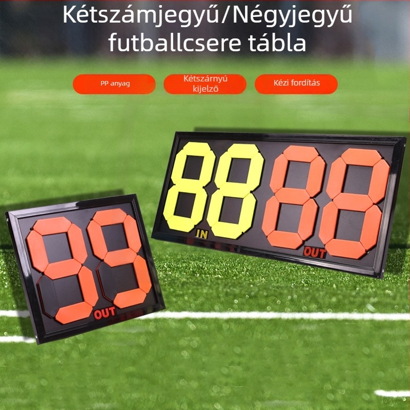 Futball helyettesítő kártya, kétoldalas, Liming, PP anyag, testreszabható logó (Liming, PP anyag, futball, kétoldalas, testreszabható logó)