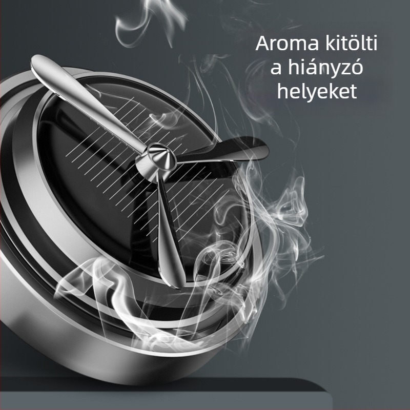 Autóillatosító tartó alumínium ötvözetből, természetes bükkfa illat, természetes illat terjedés, márka Fawn running, testreszabható logó