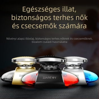 Autó belső illatosító - folyékony típus, óceán illat, üvegflakon + ABS bevonat, ülésre helyezhető dekoratív és illatosító