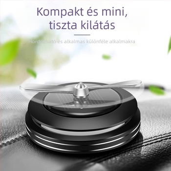 Autó illatosító napelemes automatikus forgó diffúzorral – CHEGES magáncímke