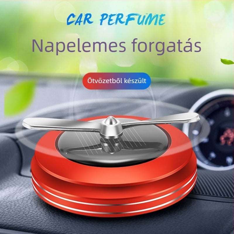 Autó illatosító napelemes automatikus forgó diffúzorral – CHEGES magáncímke