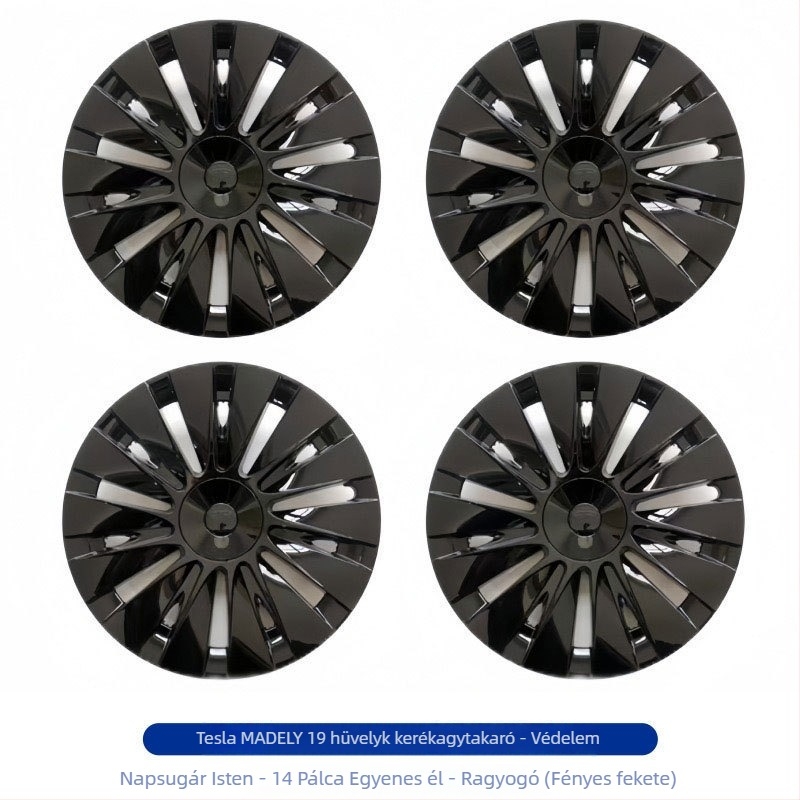 Tesla Model Y/3 kerékagyfedél – műanyag, testreszabható, kompatibil Model Y/3, származás Guangzhou