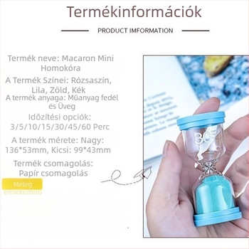 Üveg homokóra – oktatási időgazdálkodás, akasztós dísz, személyes ajándék diákoknak