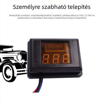 Digitális voltmérőfej, modell 0.36 AC-9-16V, pontosság 0.1, Ø57 mm, -40°C…80°C környezeti hőmérséklet