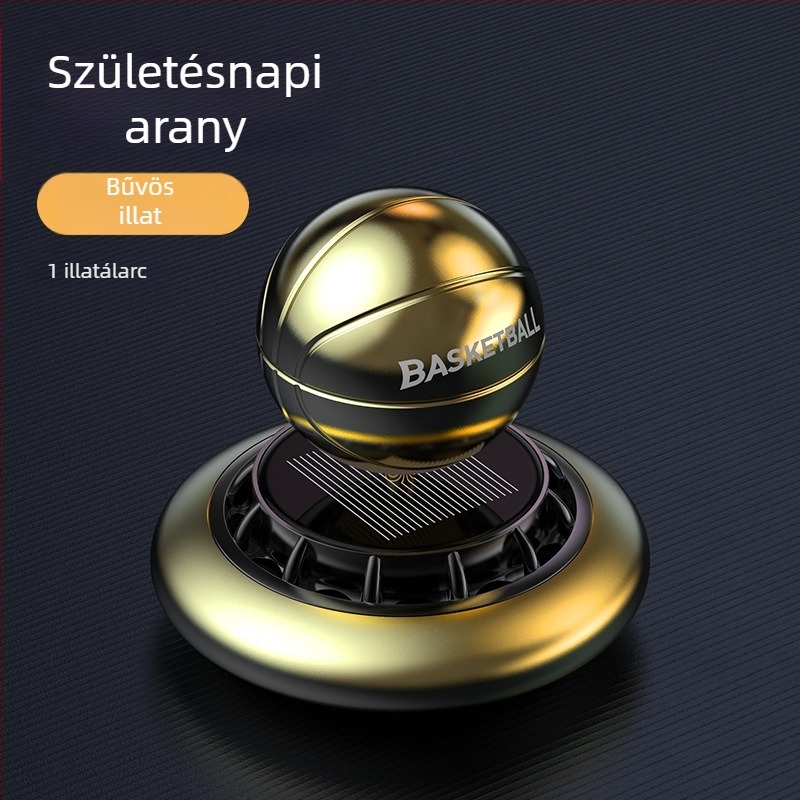 CHEGES napelemes autó aromaterápiás diffúzor forgó mechanizmussal, Freesia illat, kevesebb mint 5 ml, párolgási idő több mint 90 nap