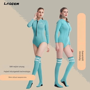 Lang Chen Női 2.5mm Neoprén Búvárruha Surf és Snorkeléshez — Meleg, Egyrészes