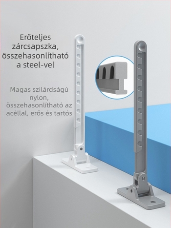 Csuklós ablakhoz tervezett korlátozó zár, modell 20201202, anyag: Egyéb, testreszabás: Nincs, alkalmas más ablakokra