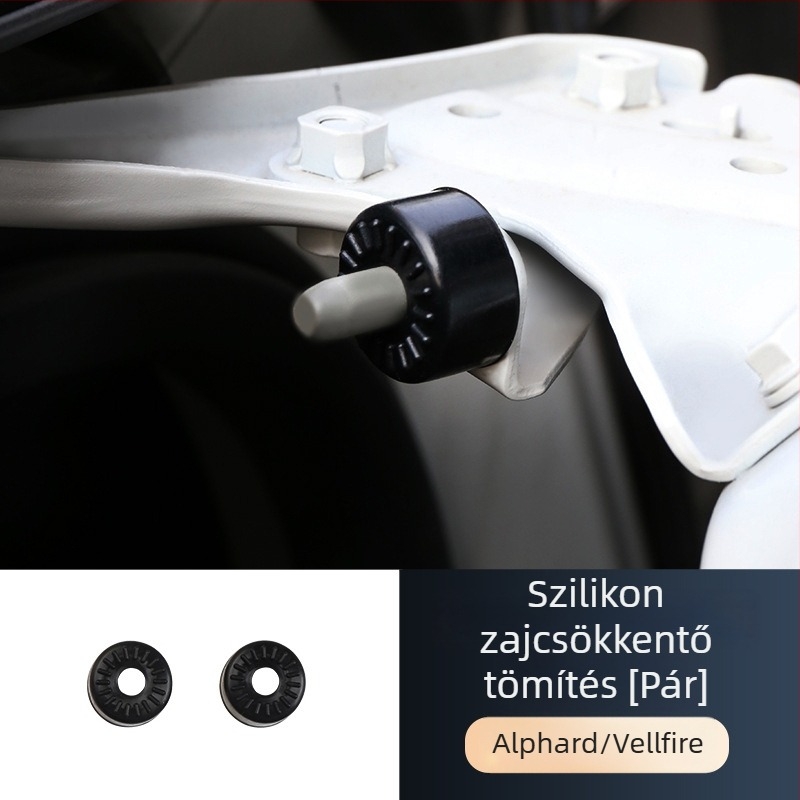 Szilikon ajtózárfedél Toyota Alphard 30 Series-hez — középső ajtó buffer gumis gyűrű, belső módosítás, márka Happy Fire