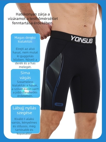 Búvár rövidnadrág, kopásálló anyag, uniszex felnőtt, úszáshoz és vízen való sétáláshoz