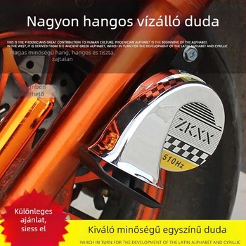 Motorkerékpár kürt Mojielong, 12V, PC ház