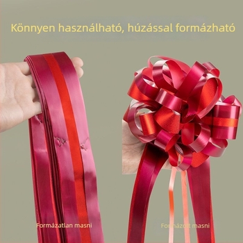 Esküvői autó díszítés hortenzia virágokkal és szalagokkal, helyszín dekoráció