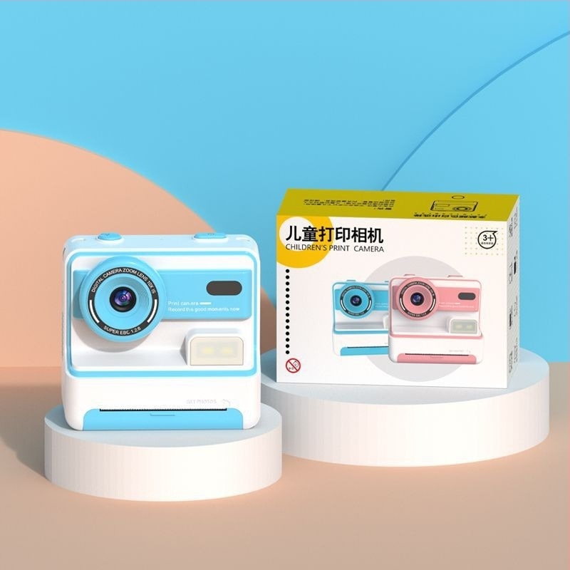 D101 Polaroid azonnali fényképezőgép kettős elő- és hátsó lencsékkel, 3600W pixeles, 2,4 hüvelykes LCD, TF-kártya tárhely, ABS tokozás