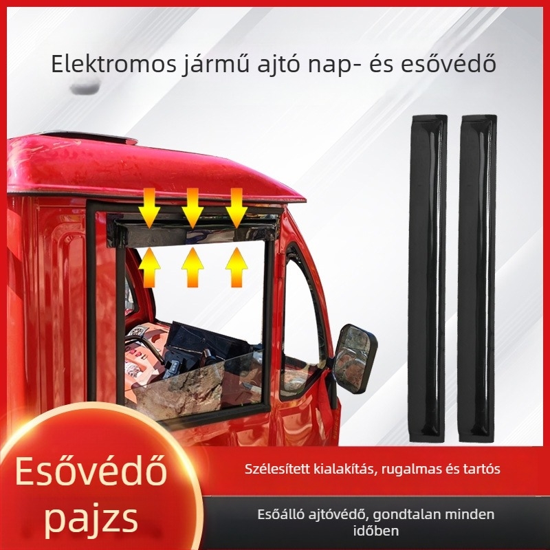 Eső- és napvédő sátor kisautókhoz, elektromos triciklikhez és négykerekű járművekhez – egyenes típusú védőfedél